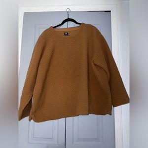 Brown Lee Sherpa sweater size 3X
